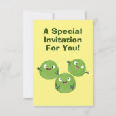 ブおもしろいリュッセル野菜の漫画 招待状 (裏面)