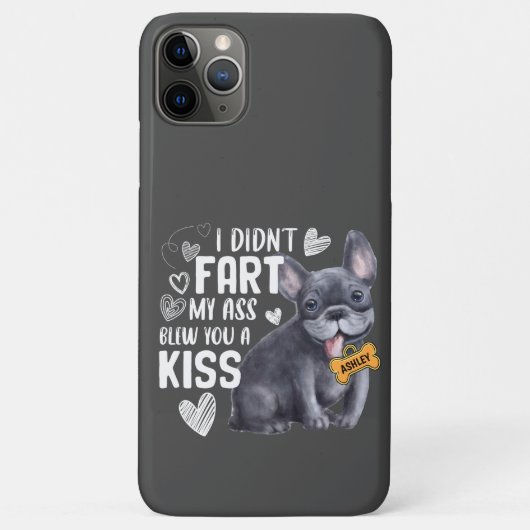 ブおもしろいルフランスのドッグキスクールドッグ恋人 Case-Mate iPhoneケース (裏面)
