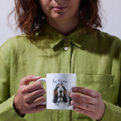 ブおもしろいルーズ&ホワイト'しかしママ。バセット・ハウンド コーヒーマグカップ