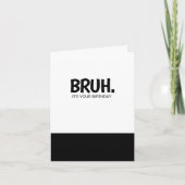 ブおもしろいル誕生日カード カード (正面)