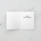 ブおもしろいル誕生日カード カード (内部)