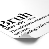 ブおもしろいール定義 ポスター (角)