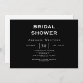 ブお洒落リコンテンポラリーダル・シャワーの招待 招待状 (正面/裏面)