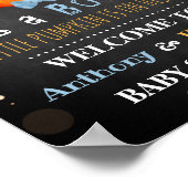 ブイだ!リトルカボチャハロウィーンベビーシャワー ポスター (角)