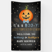 ブイだ!リトルカボチャハロウィーンベビーシャワー 横断幕 (縦)
