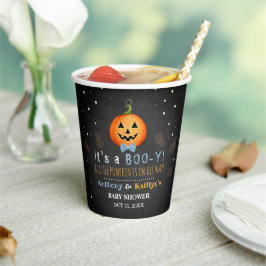 ブイだ!リトルカボチャハロウィーンベビーシャワー 紙コップ