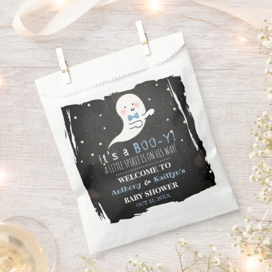 ブイだ!リトルスピリットハロウィーンベビーシャワー フェイバーバッグ (クリップ留めされた状態)