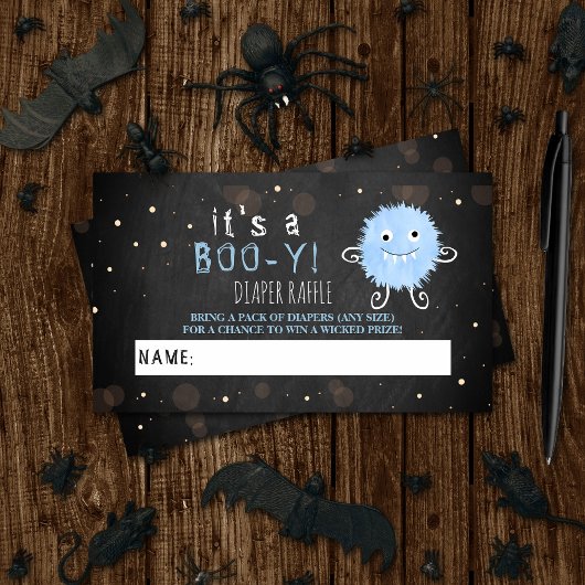 ブイだ！リトルモンスターハロウィーンベビーシャワー エンクロージャーカード