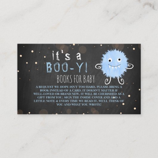ブイだ！リトルモンスターハロウィーンベビーシャワー エンクロージャーカード (正面)