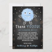 ブイだ！リトルモンスターハロウィーンベビーシャワー サンキューカード (正面)