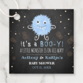 ブイだ！リトルモンスターハロウィーンベビーシャワー フェイバータグ (正面)