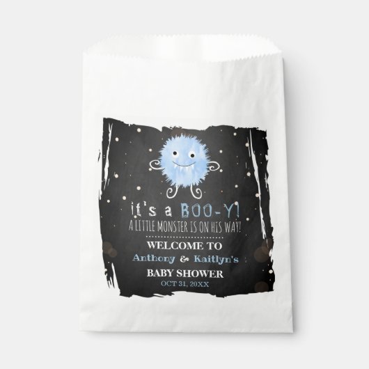 ブイだ!リトルモンスターハロウィーンベビーシャワー フェイバーバッグ (正面)