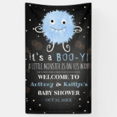 ブイだ!リトルモンスターハロウィーンベビーシャワー 横断幕 (縦)
