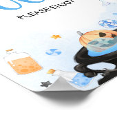 ブイのハロウィーンの赤ちゃんシャワー食品 ポスター (角)