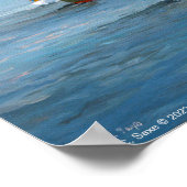 ブイの丸め ポスター (角)