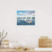 ブイの丸め ポスター (キッチン)