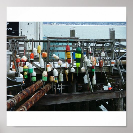 ブイぶら下がったズは桟橋のプリマスの上にある。 ポスター (正面)