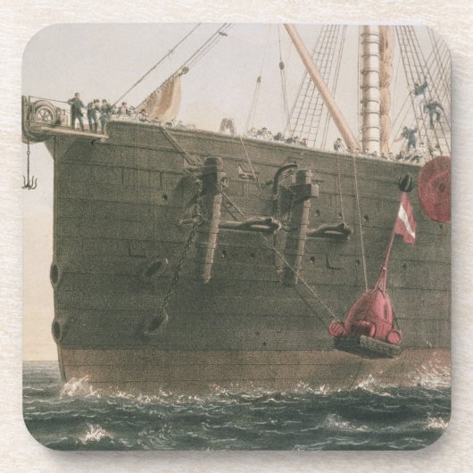 ブイを、威厳があるな第8進水させます1865年の印が付いていること コースター (正面)