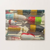 ブイスの壁アットナンタスケットビーチハルMA ジグソーパズル (横)