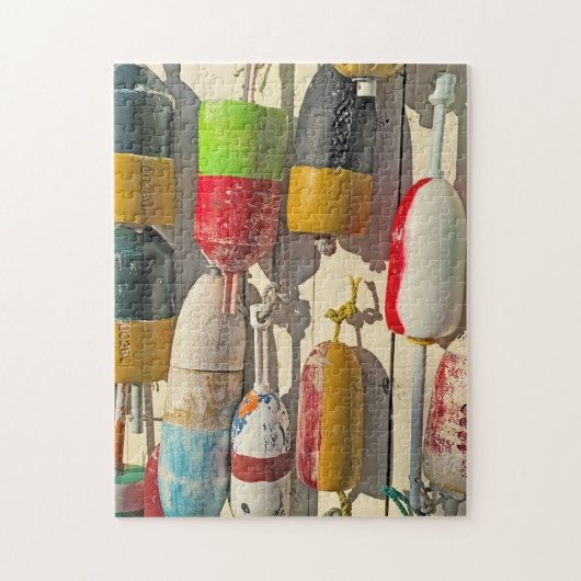 ブイスの壁アットナンタスケットビーチハルMA ジグソーパズル (縦)