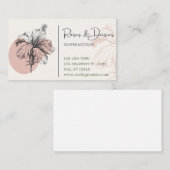 ブイスネスカードフラワーブティック 名刺 (正面/裏面)