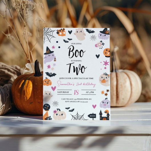 ブイツーハロウィン誕生日招待状 招待状
