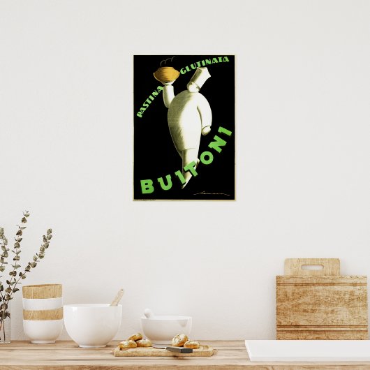 ブイトーニパスティナタグルティナタパスタフェデリコセネカ ポスター (キッチン)