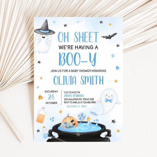ブイハロウィーンベイビーシャワー 招待状