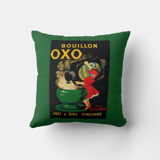 ブイヨンのオキソヴィンテージPoseterEurope クッション (裏面)