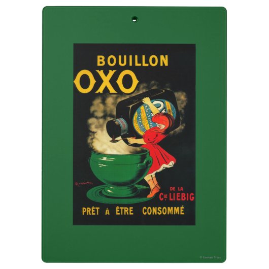 ブイヨンのオキソヴィンテージPoseterEurope クリップボード (裏面)