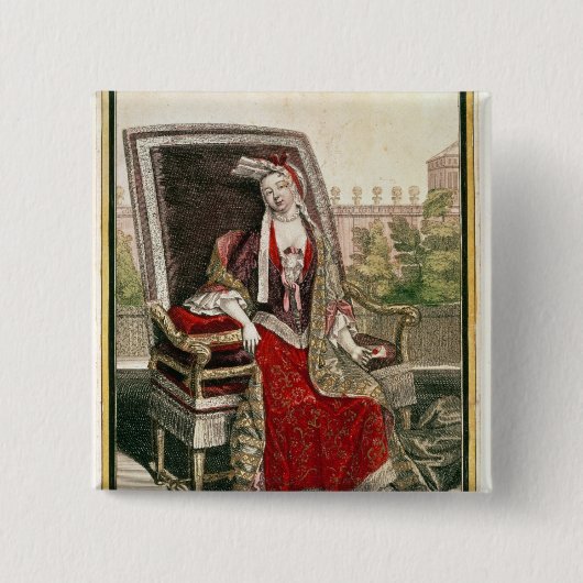 ブイヨンのMarieアンManciniの公爵夫人 缶バッジ (正面)