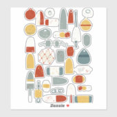 ブイ航海のスと魚釣りフロート シール (シート)