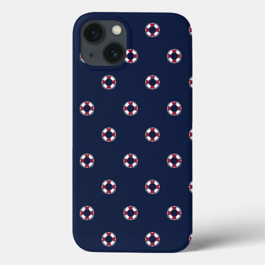 ブイ赤と白パターン Case-Mate iPhoneケース (裏面)
