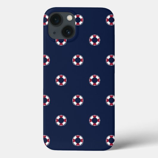 ブイ赤と白パターン Case-Mate iPhoneケース (裏面)