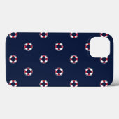 ブイ赤と白パターン Case-Mate iPhoneケース (裏面 (横))