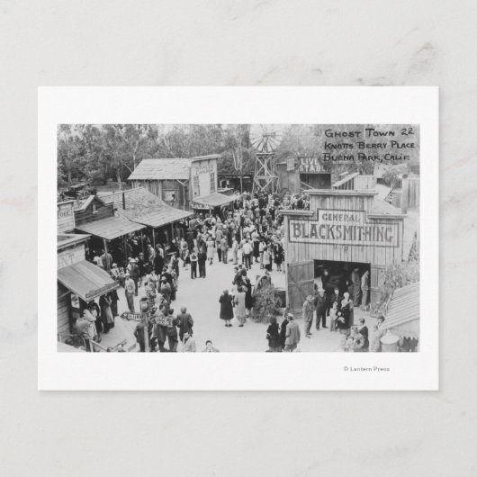 ブエナパークカリフォルニアノッツベリープレイス幽霊 ポストカード (正面)