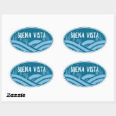 ブエナビスタコロラドアウトドア 楕円形シール (シート)