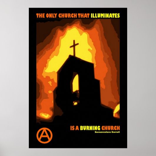 ブエナベンチュラ・デュルティ反神権主義引用文ポスター ポスター (正面)