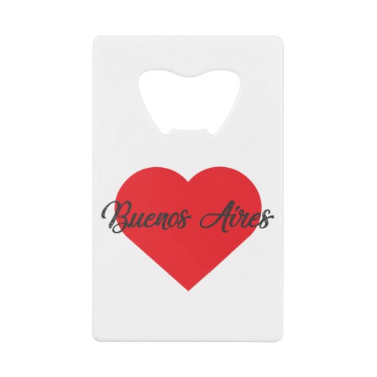 ブエノスアイレスが大好き – アルゼンチン クレジットカード栓抜き (正面)