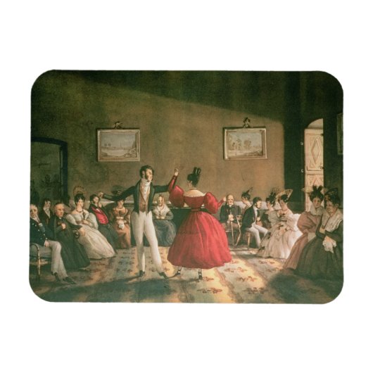 ブエノスアイレスのサロンでダンス, c.1831 (p上にc/c マグネット (横)