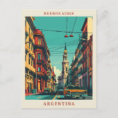 ブエノスアイレスアルゼンチエレガントンビンテージ旅行 ポストカード (正面)