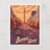 ブエノスアイレスアルゼンチンアートヴィンテージトラベル ポストカード (正面)
