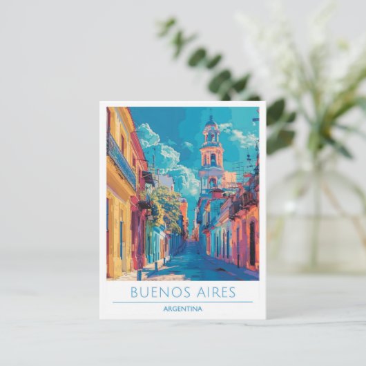 ブエノスアイレスアルゼンチンアートヴィンテージトラベル ポストカード (スタンド正面)