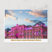 ブエノスアイレスアルゼンチンザカーサロサダ ポストカード (正面)