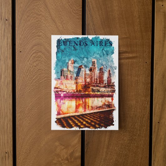 ブエノスアイレスアルゼンチンスカイラインバイナイトシティビュー ポストカード