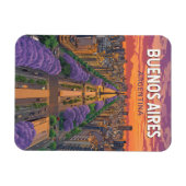 ブエノスアイレスアルゼンチントラベルアートヴィンテージ マグネット (横)