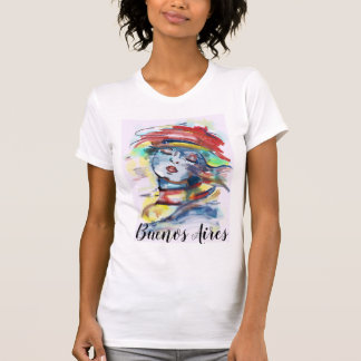 ブエノスアイレスアルゼンチンドラマティッ絵画クウーマンズ Tシャツ