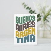 ブエノスアイレスアルゼンチンレトロウェーブ ポストカード (スタンド正面)