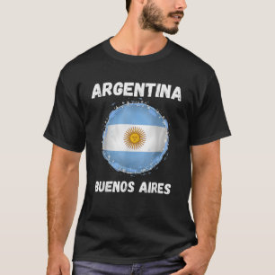 ブエノスアイレスアルゼンチンヴィンテージスポーツアルゼンチンフラット Tシャツ