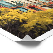 ブエノスアイレスアルゼンチンヴィンテージトラベルイラストレーション ポスター (角)